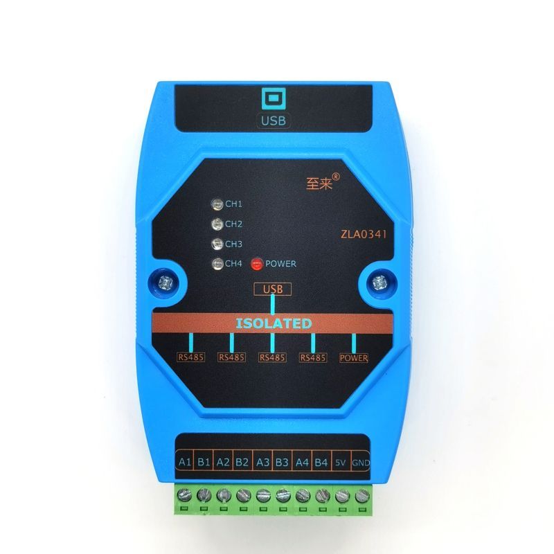 隔离型USB转4路RS485——ZLA0341